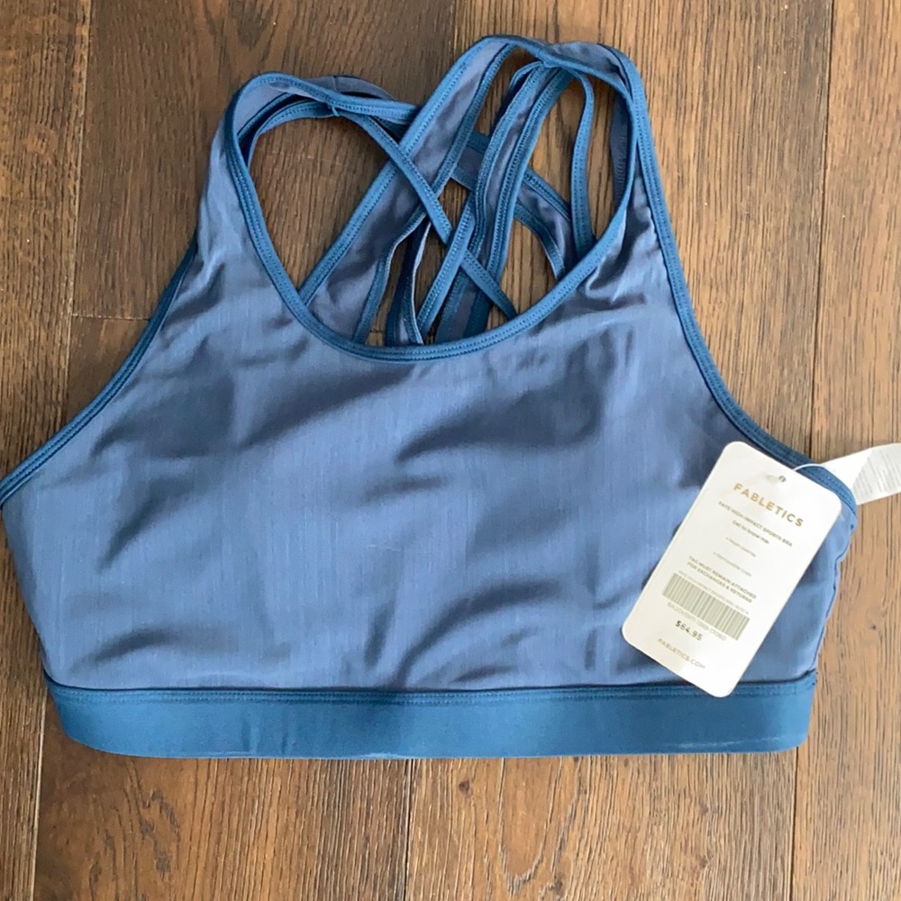 NWT Fabletcs Faye high impact sports bra